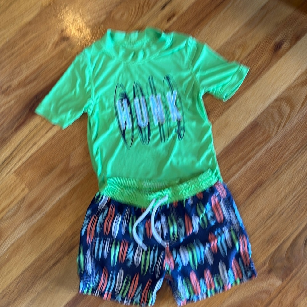 Carter's Swim Trunks and Shirt (24 Mo)